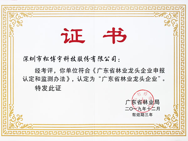 實(shí)木指接板廠(chǎng)家松博宇-林業(yè)龍頭企業(yè)證書(shū)